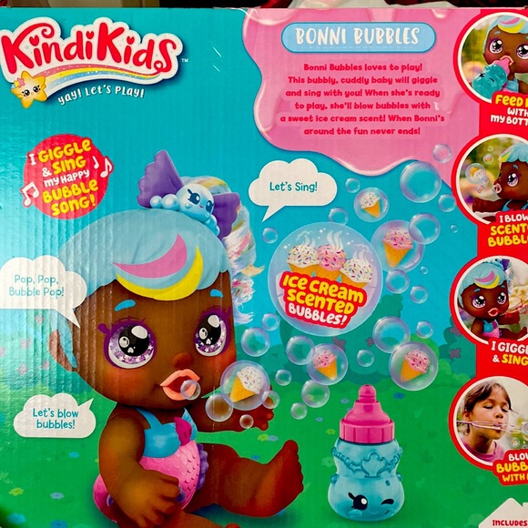 Kindi Kids Bobbi Bubbles Doll-Blows Bubbles & Sings - Picture 12 of 12